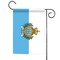Toland Home Garden White and Blue San Marino Outdoor Garden Flag 18" x 12.5"
